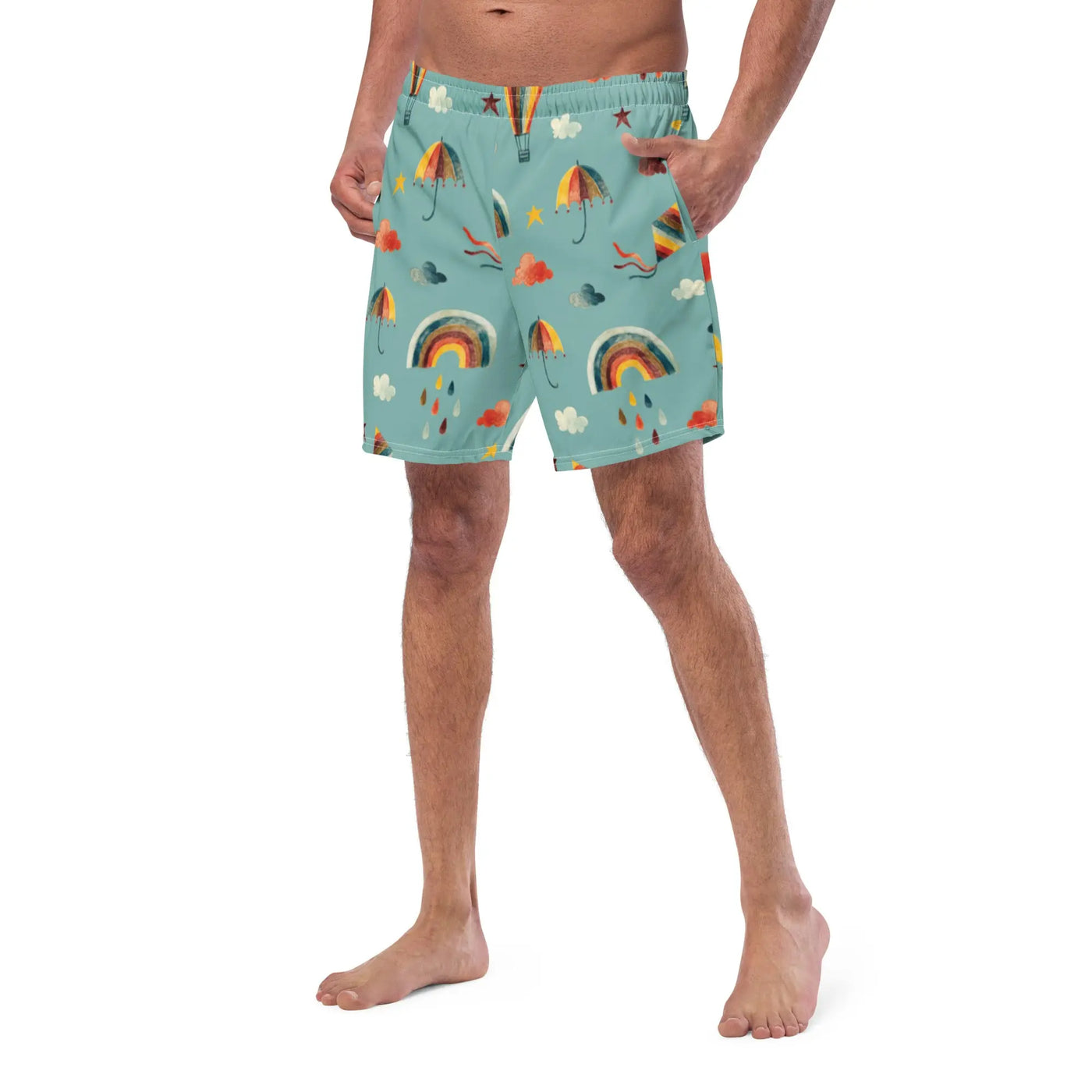 Men Swim Trunks Design | Swim in the Sky Swimsuit Swimcore