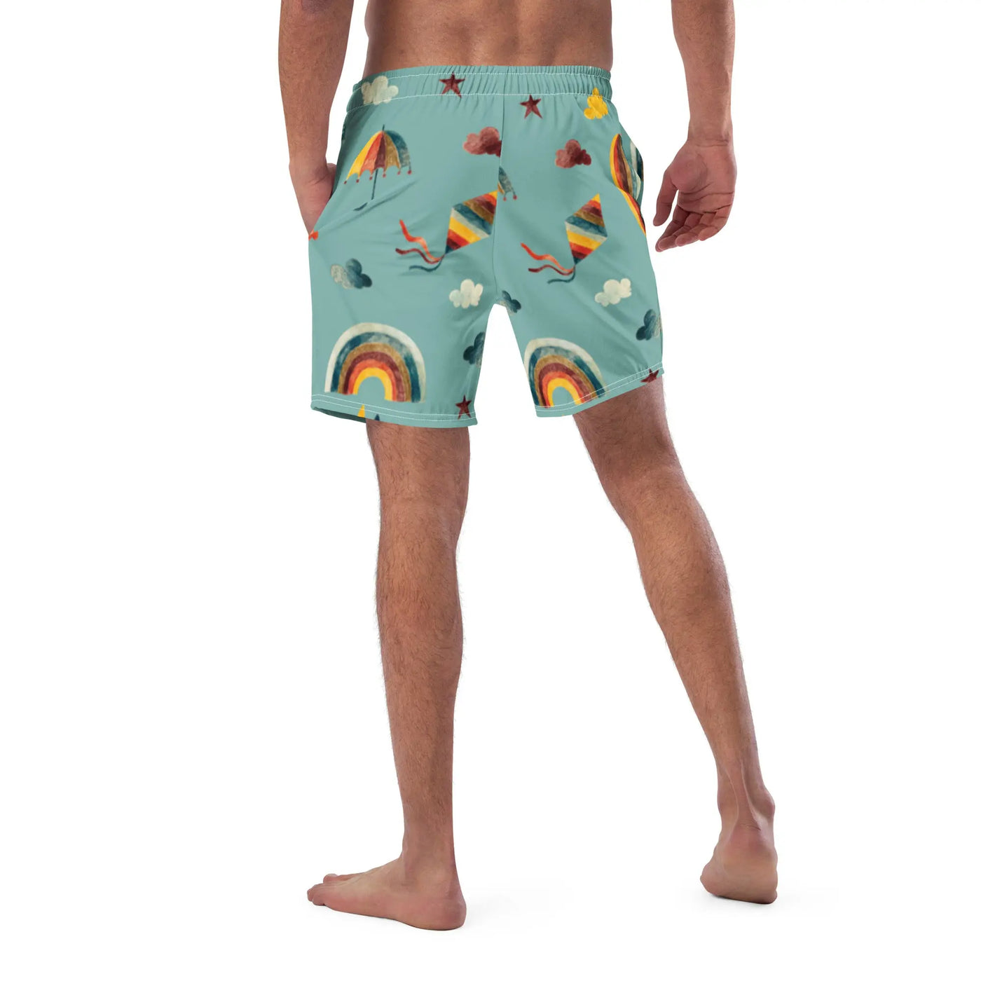 Men Swim Trunks Design | Swim in the Sky Swimsuit Swimcore