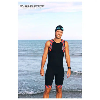 Men Triathlon Suit Sleeveless | Tri Race Suit Skinsuits Swim Cycle Run Swimcore