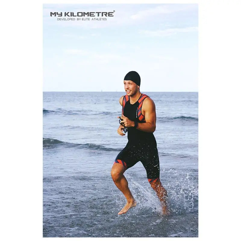Sparx Men's Elite Triathlon Trisuit - Swim Bike Run Speed Suit With Chamois