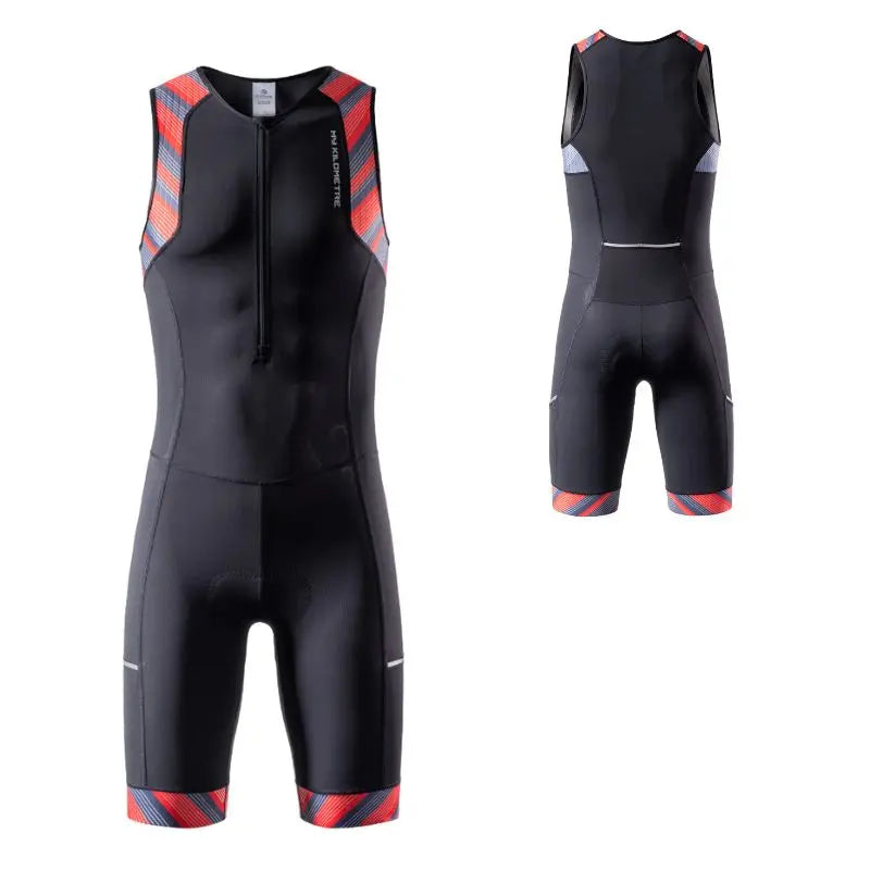 Men Triathlon Suit Sleeveless | Tri Race Suit Skinsuits Swim Cycle Run Swimcore