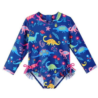 One Piece Girl Swimsuit | 0-6 yo Kids Baby Swimwear Swimcore