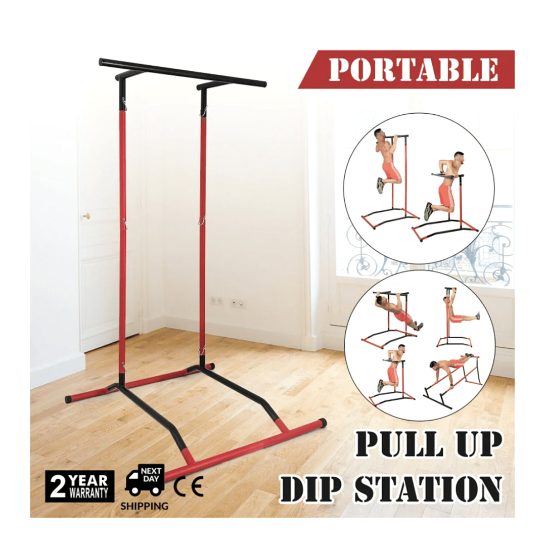 Portable Pull-up Bar &amp; Dip Station | Pull-up Dip Station Swimcore