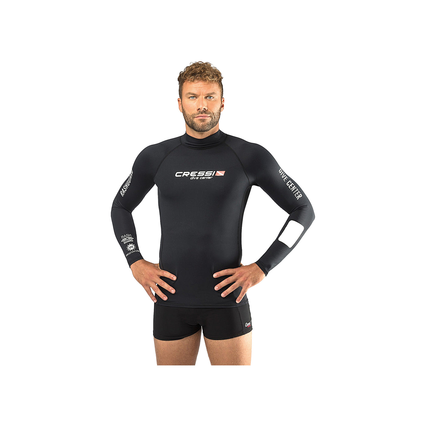 Rash Guard Men Long Sleeve Dive Center Swimcore