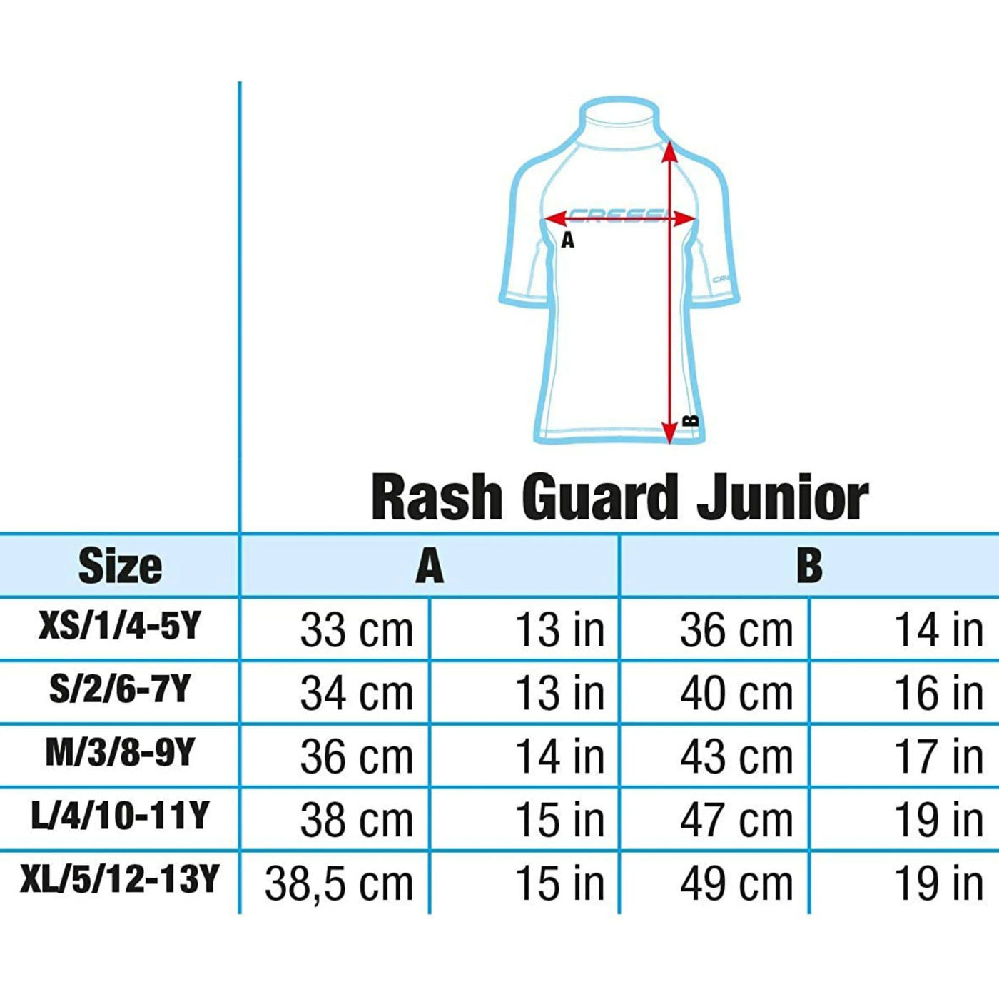 Rashguard Junior Unisex | Cressi Long Sleeves Cressi