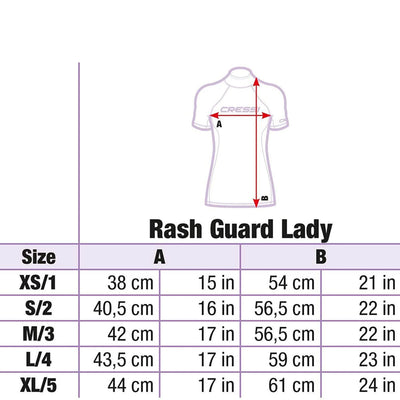 Rashguard Lady | Cressi  short sleeves Cressi
