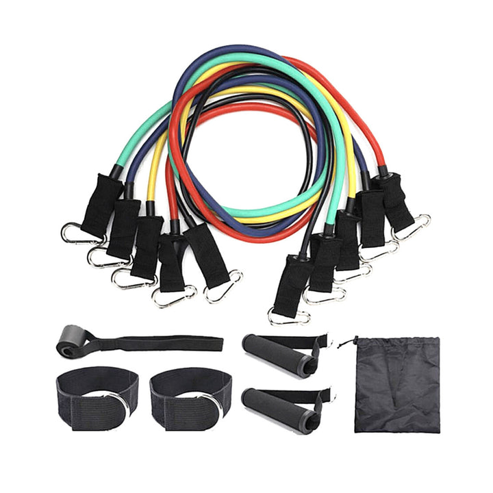 Resistance Bands Exercise | Bands With Handles 1 set of 5 (30 lbs) | 2 DAYS FREE UK SHIPPING Swimcore