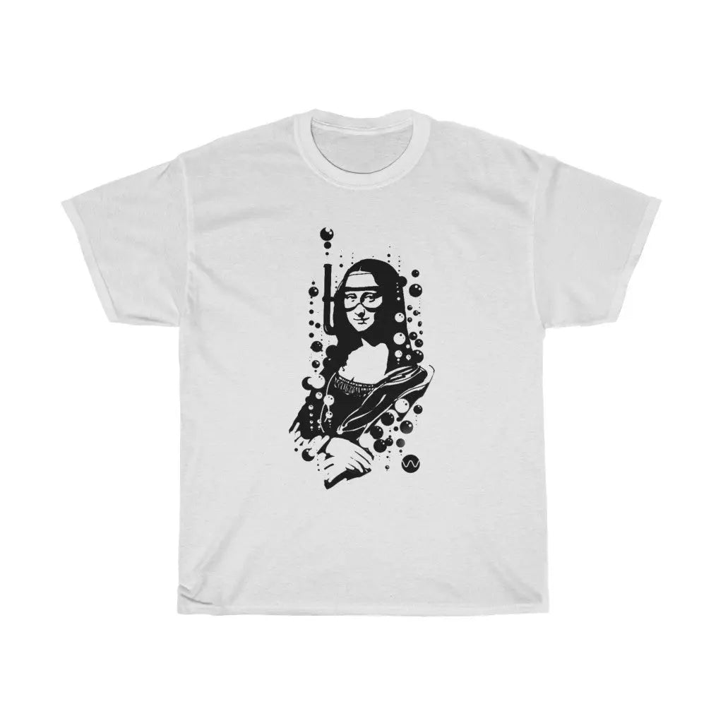 Scuba Monalisa | Swimcore Unisex Heavy Cotton Tee Printify