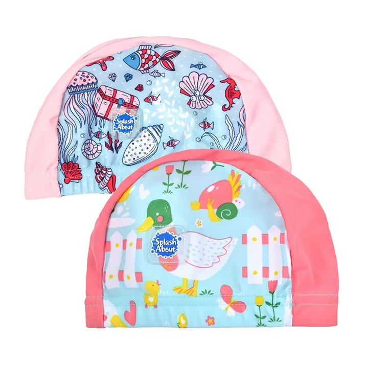 Swim Hats Little Ducks &amp; Hidden Treasure | Double Pack Swimcore