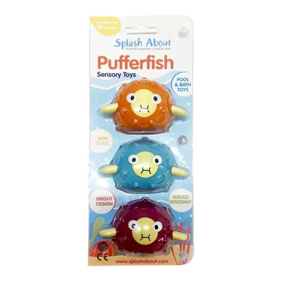 Swim Pool Bath Kids Toys | Pack of 3 Pufferfish Swimcore