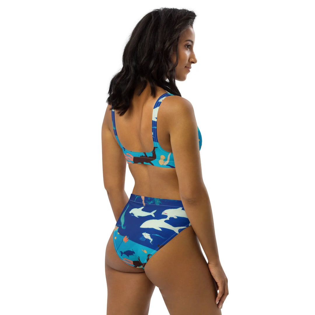 Women Bikini Marine World | Recycled High-Waisted Bikini Swimcore